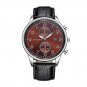 Men Luxury Stainless Steel Quartz Military Sport Leather Band Dial Wrist Watch