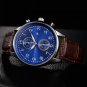 Men Luxury Stainless Steel Quartz Military Sport Leather Band Dial Wrist Watch