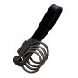 New Hot Valentines Day Gift For Men Black Leather Keychain Car Key Golden Charms White Gold Color Ke