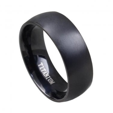 Fashion Men Titanium Ring High Quality Black  Wedding Rings For Men And Women