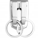 Milesi Men Keychain Metal Car Keyring Double Ring Waist Hanging Key Holder Charm Souvenirs Gift For 