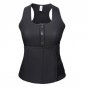 Hot Neoprene Sauna Body Shaper Sweat Slimming Tops Zipper Adjustable Waist Shaper Vest Waist Trainer