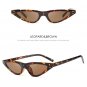 Unisex Flat Top Small Triangle Cat Eye Sunglasses Women Fashion Color Lenses Cateye Sun Glasses For 
