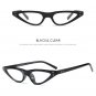 Unisex Flat Top Small Triangle Cat Eye Sunglasses Women Fashion Color Lenses Cateye Sun Glasses For
