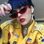 Vintage Small Half Frame Cat Eye Sunglasses Women Fashion Designer Colorful Transparent Sun Glasses 