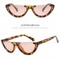 Vintage Small Half Frame Cat Eye Sunglasses Women Fashion Designer Colorful Transparent Sun Glasses 