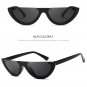 Vintage Small Half Frame Cat Eye Sunglasses Women Fashion Designer Colorful Transparent Sun Glasses