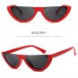 Vintage Small Half Frame Cat Eye Sunglasses Women Fashion Designer Colorful Transparent Sun Glasses