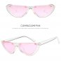 Vintage Small Half Frame Cat Eye Sunglasses Women Fashion Designer Colorful Transparent Sun Glasses