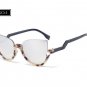 Brand Designer Semi-Rimless Pointed Cat Eye Sunglasses Women vintage Sun glasses Mirror Shadow glass