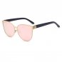 Sunglasses Women Metal Frame Cat Eye Sunglasses Mirror  Oval Lens Brand Designer Fashion Ladies Sung