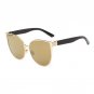 Sunglasses Women Metal Frame Cat Eye Sunglasses Mirror  Oval Lens Brand Designer Fashion Ladies Sung