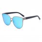 Sunglasses Women Metal Frame Cat Eye Sunglasses Mirror  Oval Lens Brand Designer Fashion Ladies Sung
