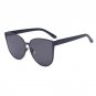 Sunglasses Women Metal Frame Cat Eye Sunglasses Mirror  Oval Lens Brand Designer Fashion Ladies Sung