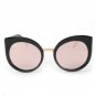 Fashion Women Oversize Cat Eye Glasses Brand Design Vintage Sun glasses Round Coating gafas so real