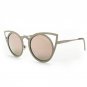 New Women Sunglasses Vintage Cat Eye Sun glasses Metal Eyeglasses Frames Mirror Shades Sexy Sunnies