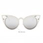 New Women Sunglasses Vintage Cat Eye Sun glasses Metal Eyeglasses Frames Mirror Shades Sexy Sunnies