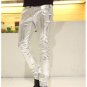 NEW in 2014 3 colors gold silver black PU Faux Fur leather man pants 3XL plus size for men\'s casual
