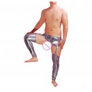 new Patent leather trousers buckle underwear hollow taste pants men underwear harem pants men men pa
