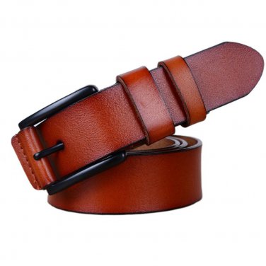 2017 Hot Mens Designer Belts for Men Brand Leather Belt Cowskin Pin Buckle Black Business Trouser St