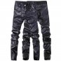 newest design high quality men leather jeans pants denim straight trousers black color size 28-36 C1