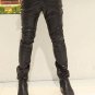 2016 Boys Faux PU Leather Pants Men Drop Crotch Pant Long Slim Fit Dance Harem Sweatpants Bandana Tr