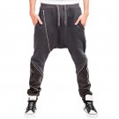 NIBESSER 2017 Brand Cotton Casual Harem Pants Men Jogger Pants Fitness Trousers Pocket Drawstring Zi
