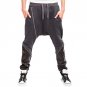 NIBESSER 2017 Brand Cotton Casual Harem Pants Men Jogger Pants Fitness Trousers Pocket Drawstring Zi