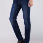 2016 Famous Brand Factory Leather Zipper Men Jeans 2016 Deep Blue Slim Straight Jeans Men Pants Ma