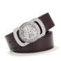 New Hot Sale Men\'s Quality Belts Fashion Dragon Head Buckle Cowskin Leather Waistbands For Male Cas
