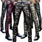 Men \'s leather trousers trousers Slim pants autumn new camouflage men\' s PU leather pants military