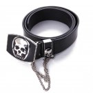 Skull Designers Luxury Female Waist Strap PU Leather Graffiti Punk Belt Women Rock Men Waist Strap f