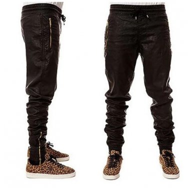 Cool Man New Kanye West Hip Hop Big Snd Tall Fashion Zippers Jogers Pant Joggers Dance Urban Clothin