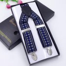 High-quality Modern Style Suspenders Man Elastic Adjustable Braces Stainless 3 Clips Detachable Belt