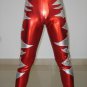 Pro Custom Red Latex Rubber Lightning Youth Wrestling singlet Pants For Men H053