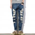 2018  man\'s pants Spring fashion BREAK Hole personality jeans men Cotton beggar men\'s jeans Slim f