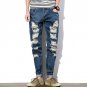 2018 man\'s pants Spring fashion BREAK Hole personality jeans men Cotton beggar men\'s jeans Slim f