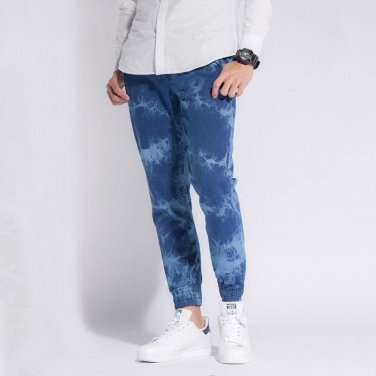 2017 High Quality Top Fashion Light Blue Jeans For Men Street Style Harem Denim Pants Thin Summer Dr