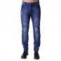 2017 Men\'s Motorcycle Biker Runway Stretchy Jeans Washed Snow Grey Denim Fashion  Slim New Hip Hop 