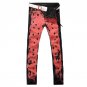 2017 new fashion straight leg jeans long men male printed denim pants cool cotton designer good qual