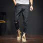 Fashion Jeans For Man 2017 Spring Fashion Denim Pants Black Zipper Holes Jeans Slim Pockets Ankle Le