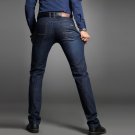 2017 Fashion Full Length Stretch Mercerized Cotton Jeans Men Waistline Denim Pants Casual Trousers M