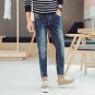 Envmenst 2017 Fashion Men Personality Popular Zipper Mid Waist Pencil Jeans New Style Men\'s Leisure
