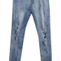 Mens Ripped Skinny Straight Slim Elastic Denim Fit Biker Jeans Pants Long Pants Stylish Straight Sli