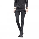 2017 New Brand Men\'s Winter Stretch Thicken Jeans Warm Fleece Black Jeans Denim Biker Cowboy Jean P