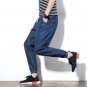 2017 Mens Harem Pants Hip-Hop Jeans Ankle-Length Pants Men\'s Casual Blue Trousers for man Joggers s