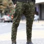 Men slim cotton military holes pants men elasticed casual camouflage new fashion autumn army top qua