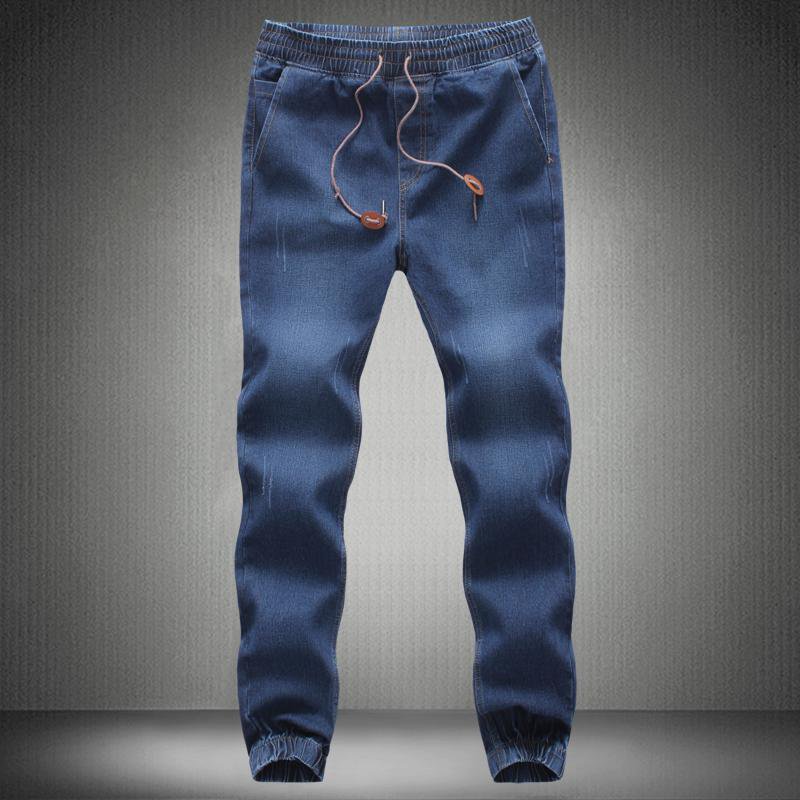 Men Jeans Pants 2017 New Brand Man Elastic Denim Joggers Male Slim Fit Jeans Trousers Mens Pencil Pa