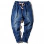 New 2017 Men Trend Denim Hip-Hop Jeans Casual Ankle-Length Straight Pants Men\'s Pants Male Blue Cot