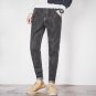 New 2017 Men Denim Jeans Ankle-Length Pants Character Ripped Holes Casual Men\'s Jeans Pants Male Bl